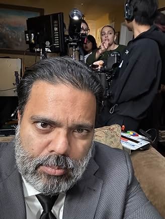 Sunil in character behind the scenes