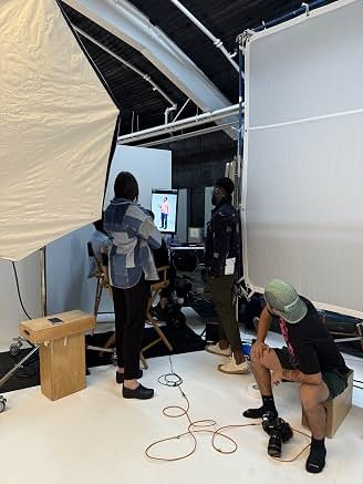 Behind the scenes of a studio production
