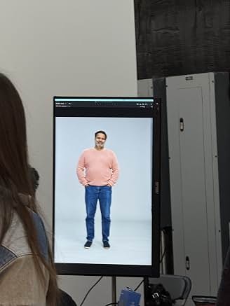 Behind the scenes of a studio photo session