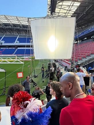 Behind the scenes at a stadium production